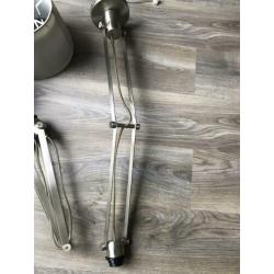 Prachtige lamp, verstelbaar, geborsteld chroom