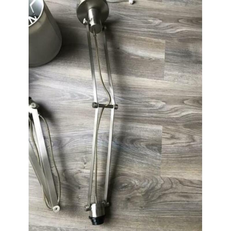 Prachtige lamp, verstelbaar, geborsteld chroom
