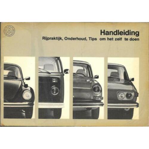 autofolder Volkswagen handleiding onderhoud augustus 1972