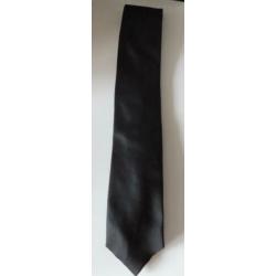 Suit Supply 100% zijde stropdas zwart