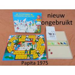 Nieuw uit 1975 Ganzenbord Papita No. 806/816 vintage spel he