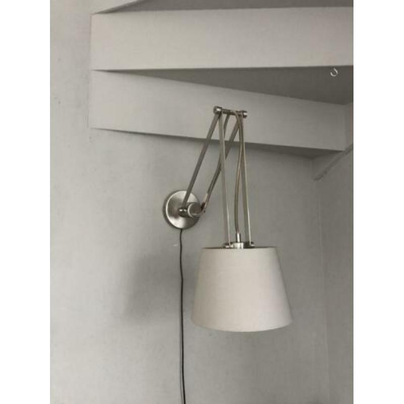 Prachtige lamp, verstelbaar, geborsteld chroom