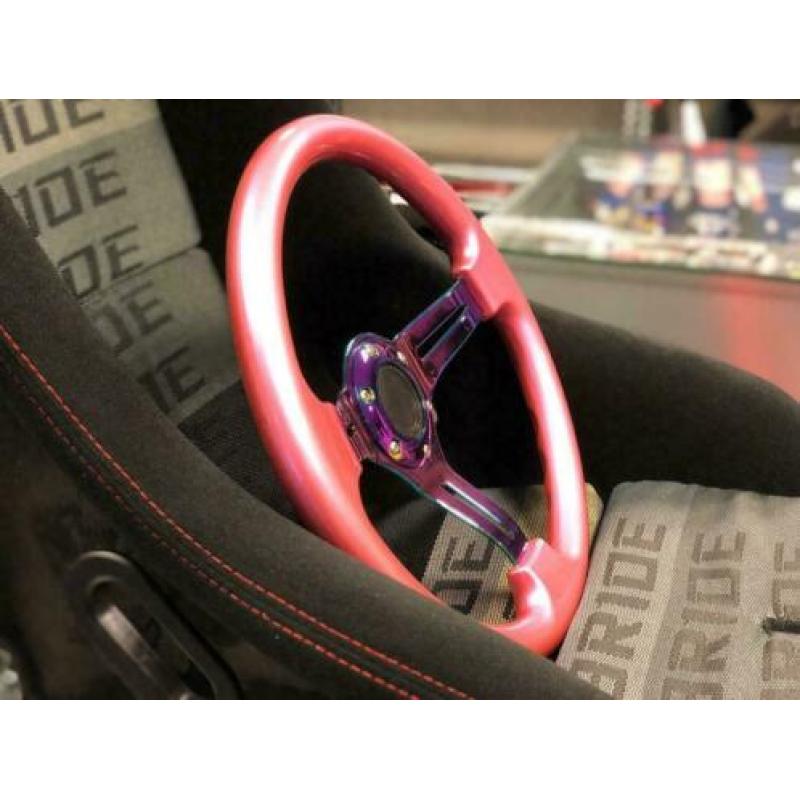 JapPower/PowerParts Racestuur sportstuur Roze neochrome