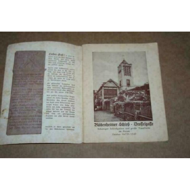 Rüdesheimer Schloss Drosselgasse - Oude uitgave 1952