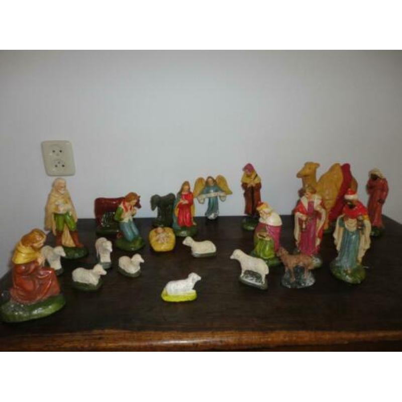 Oude kerstgroep 22 delig