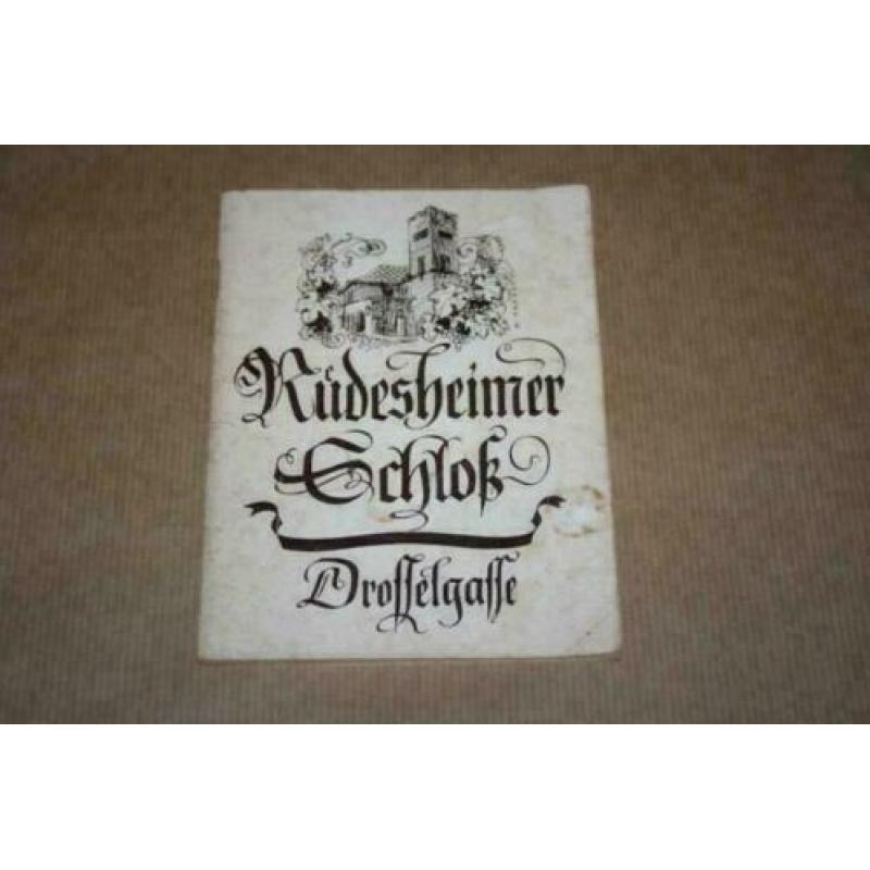 Rüdesheimer Schloss Drosselgasse - Oude uitgave 1952