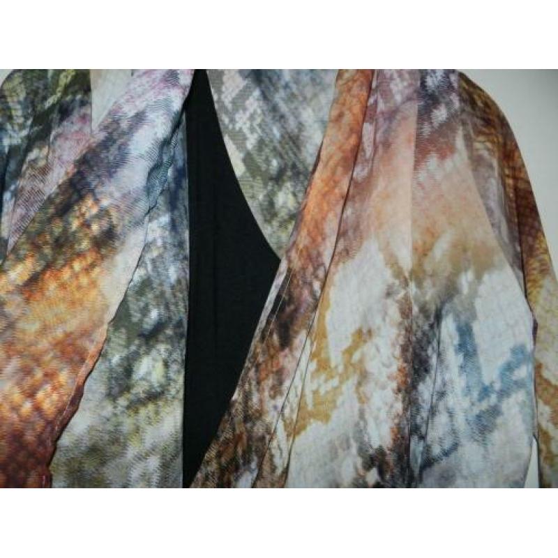 Supermooie NED overslagblouse met ingenaaide top, maat S/M.