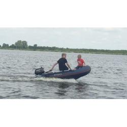 Rubberboot met 6 pk motor en trailer
