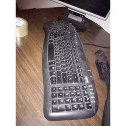 Beeld scherm desktop toetsenbord