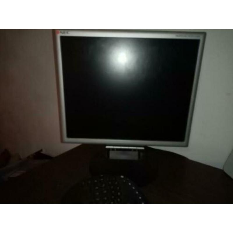 Beeld scherm desktop toetsenbord