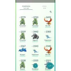 Pokemon Go account level 27 met shiny Ho-oh