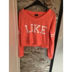 Only zalm roze top maat L