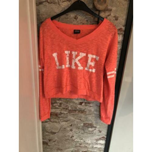 Only zalm roze top maat L