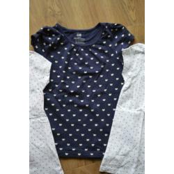 3 t-shirts H & M maat 110/116