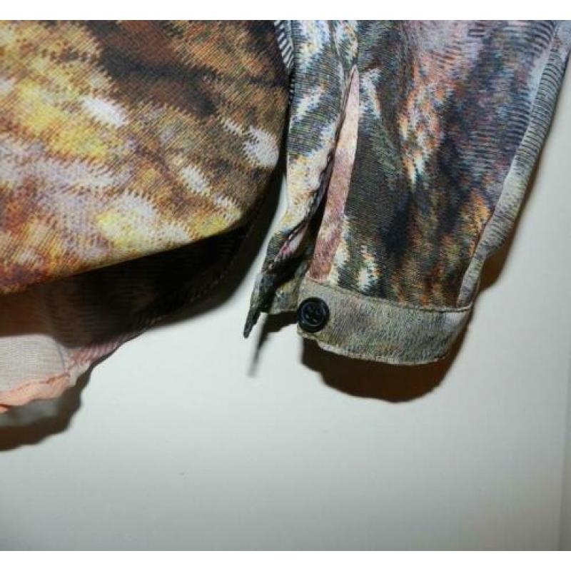 Supermooie NED overslagblouse met ingenaaide top, maat S/M.