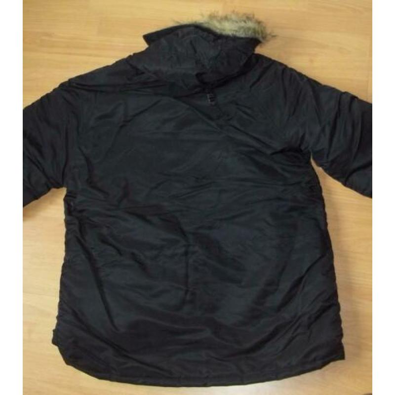 Parka N3B Jas Leger Model US Army Legerjas Zwart NIEUW
