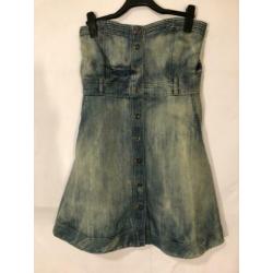 Y19 Yes or No Spijkerjukje Demin Jurkje M Strapless Zakken
