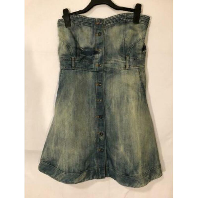 Y19 Yes or No Spijkerjukje Demin Jurkje M Strapless Zakken