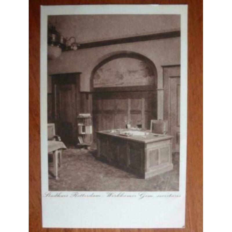 Rotterdam serie stadhuis met burgemeester Zimmerman 1923