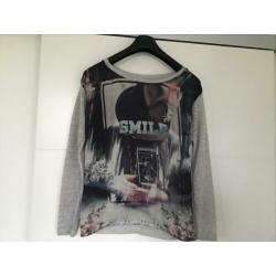Mooi shirt met opdruk mt M