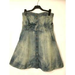 Y19 Yes or No Spijkerjukje Demin Jurkje M Strapless Zakken