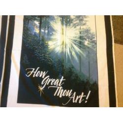 quilt panel how great Thou art 80 x 110 cm 12,50