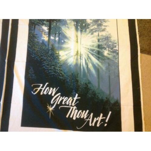 quilt panel how great Thou art 80 x 110 cm 12,50