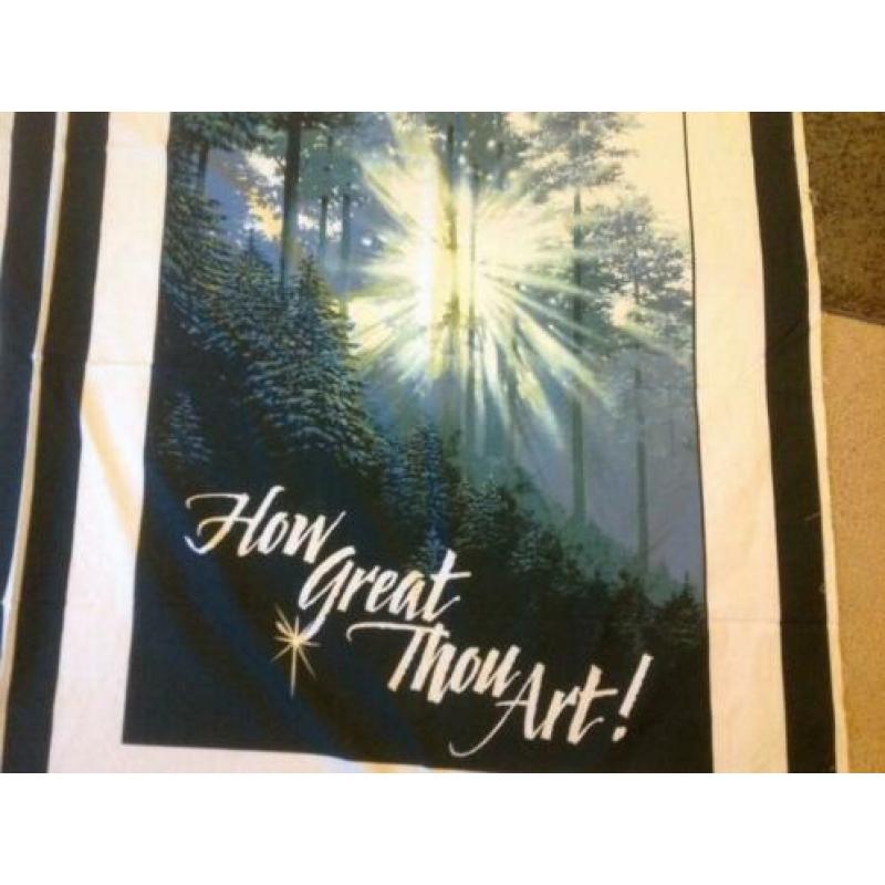 quilt panel how great Thou art 80 x 110 cm 12,50