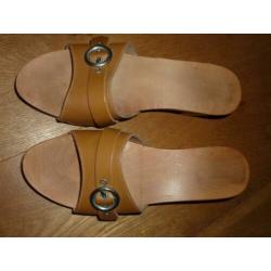 Houten hakjes maat 39