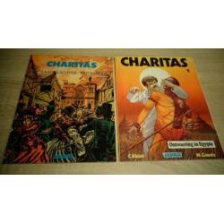 Charitas stripboeken 2 stuks zgan