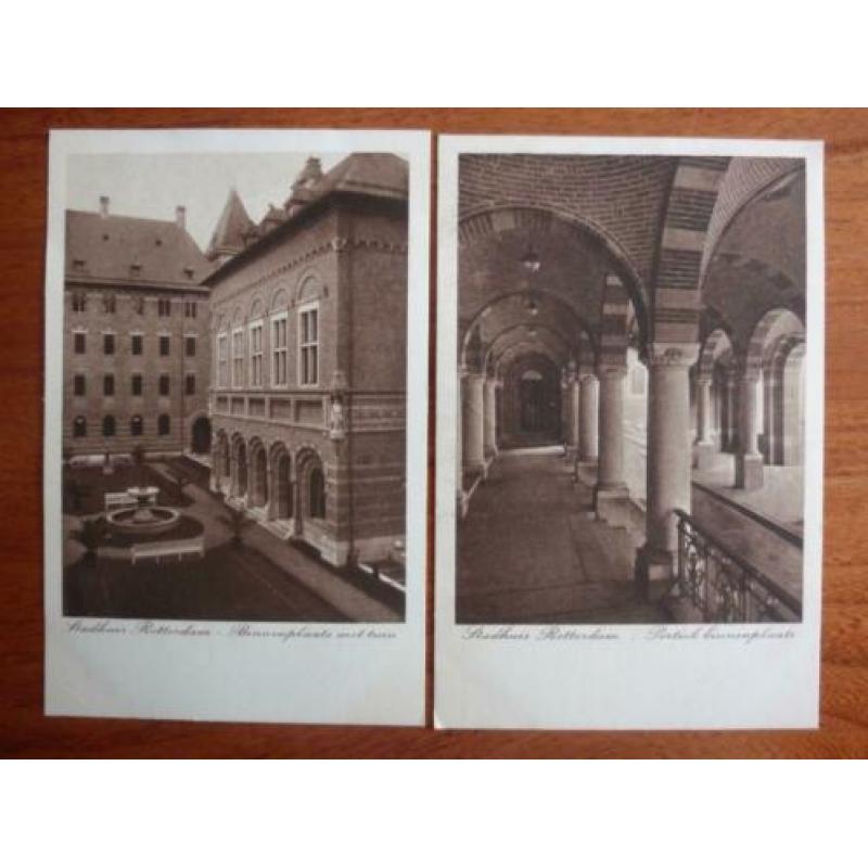 Rotterdam serie stadhuis met burgemeester Zimmerman 1923