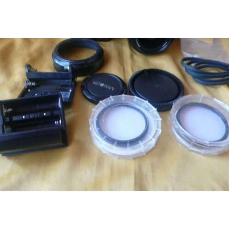 Minolta 5000 FA camera met extra toebehoren goedwerkend