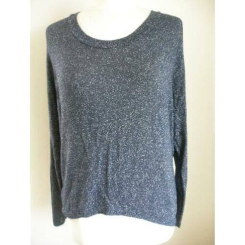 T- shirt blauw zilver glitter maat M - nieuw -