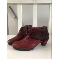 Think schoenen leer rood 40