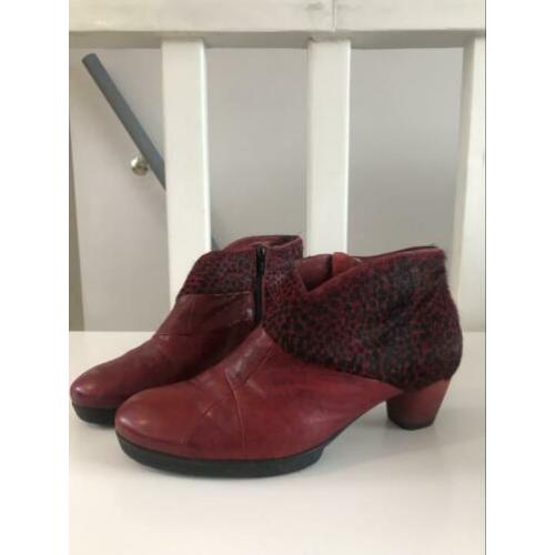 Think schoenen leer rood 40