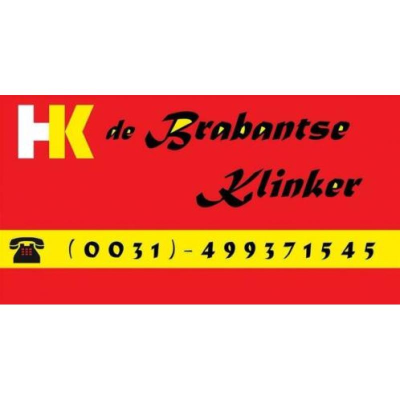 Profielklinkers grijs 8cm, Rolexklinkers gebruikt