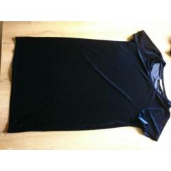 Nieuwe blauwe costes suède look jurk, maat xl