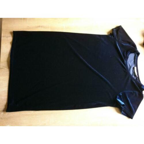 Nieuwe blauwe costes suède look jurk, maat xl