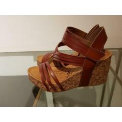 Sleehakken sandalen - mt 5 (38)