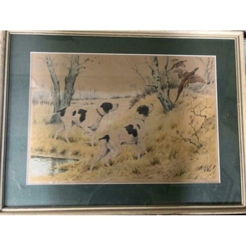 Pointers jagen op fazanten J.F. Rötig (1873-1961)
