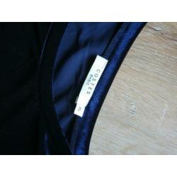 Nieuwe blauwe costes suède look jurk, maat xl