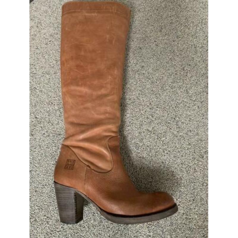 Cognac kleurige laarzen mt. 38
