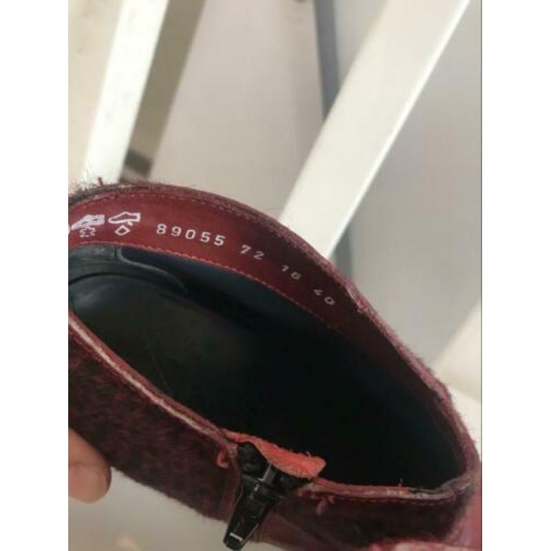 Think schoenen leer rood 40