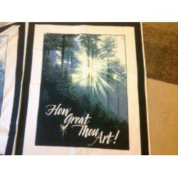 quilt panel how great Thou art 80 x 110 cm 12,50