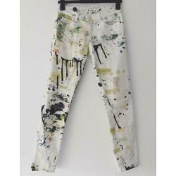 Vanilia jeans wit kleuren 36 S