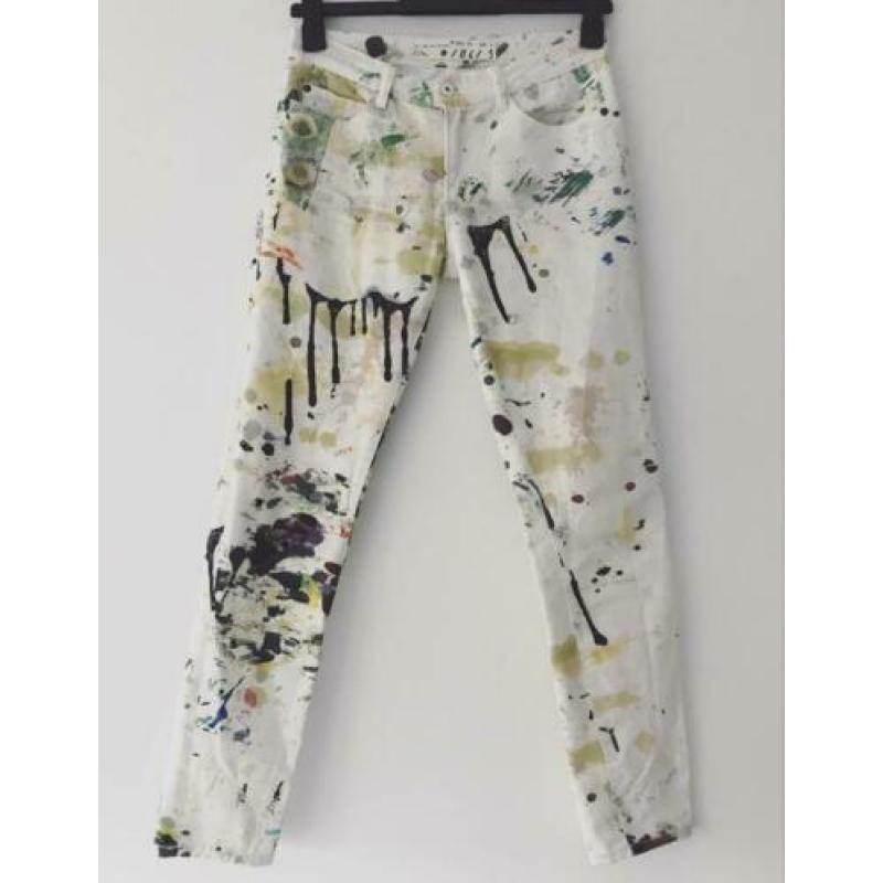 Vanilia jeans wit kleuren 36 S