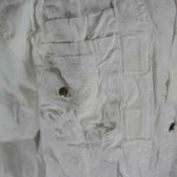 Stoere witte katoenen herenjas.Mt M.Merk Mc Kinley