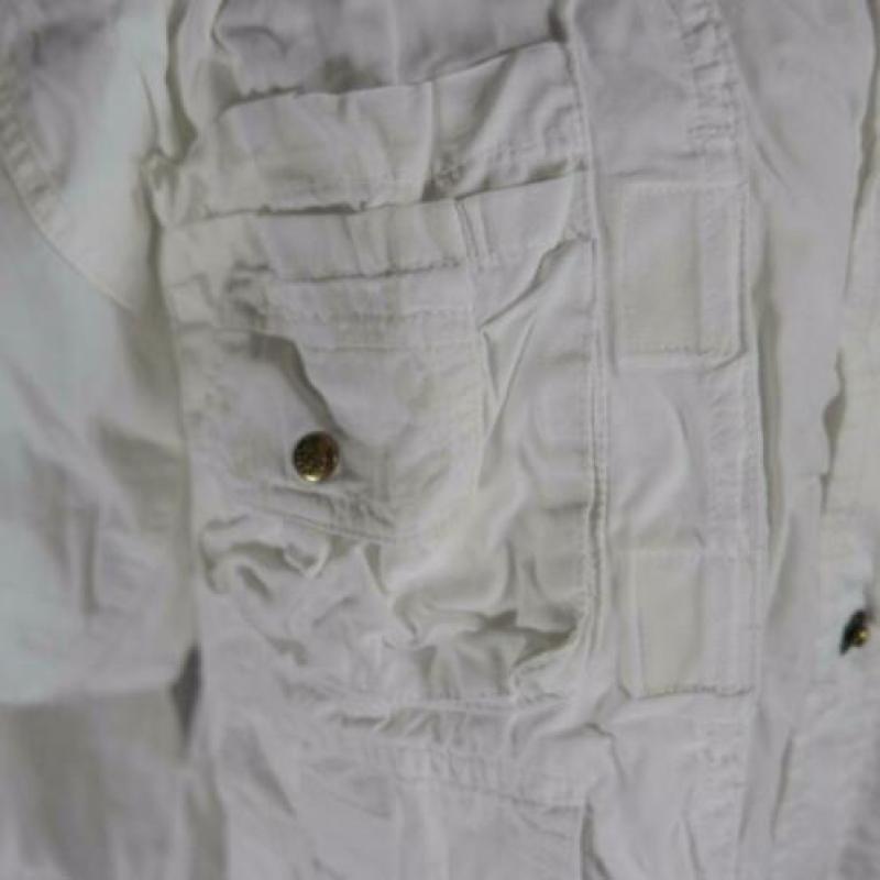 Stoere witte katoenen herenjas.Mt M.Merk Mc Kinley