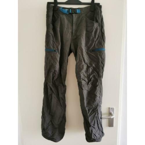 Peak Performance Lange grijze Outdoor Broek Mt L Blauwe rits