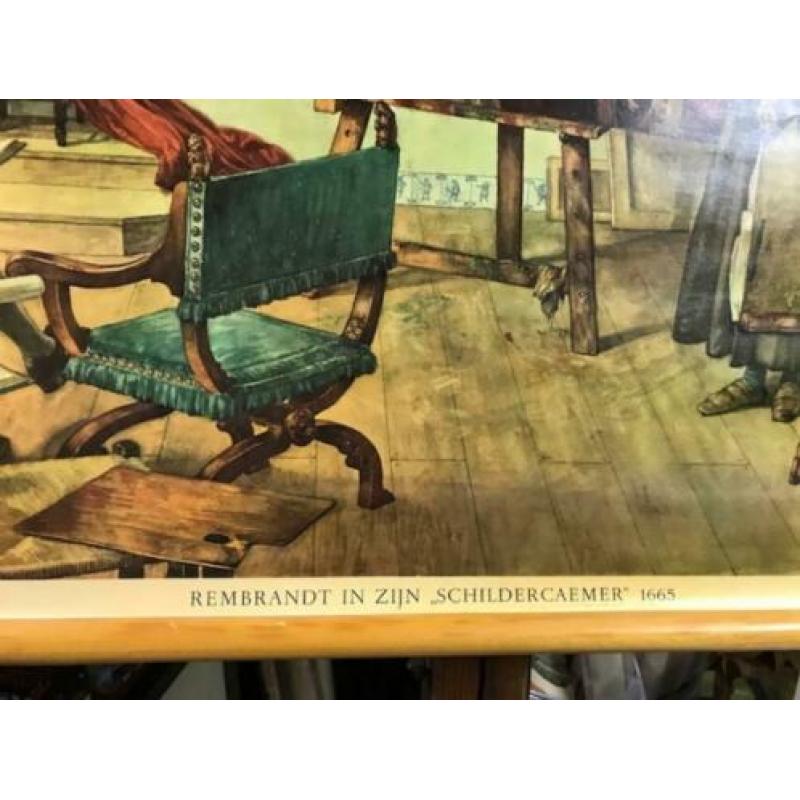 ?? Isings | Rembrandt in zijn Schilderscaemer, 1665 | AQ